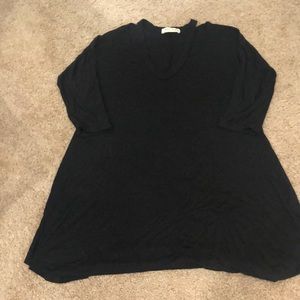 Black cut out top